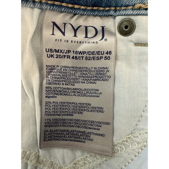 New NYDJ LIFT X TUCK Women's Poetry Ella Short With Sideseam Slits Size 16WP - Picture 5 of 5